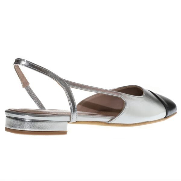 ENVIE SLINGBACK BALLET FLATS E02-21711 SILVER