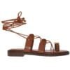 ENVIE LACE-UP SANDALS E96-21341 CAMEL