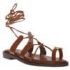 ENVIE LACE-UP SANDALS E96-21341 CAMEL