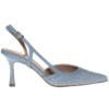 ENVIE SLINGBACK  RAFFIA POINTY PUMPS E02-21735 BABY BLUE