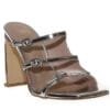 ENVIE BLOCK-HEEL MULES E02-21795 SILVER