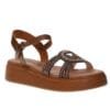 MALENA FLATFORM SANDALS 100-6 BRONZE