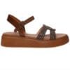 MALENA FLATFORM SANDALS 100-6 BRONZE