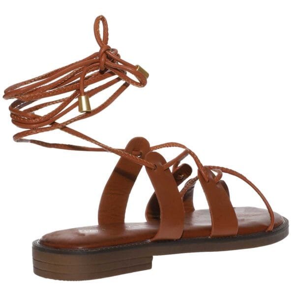 ENVIE LACE-UP SANDALS E96-21341 CAMEL