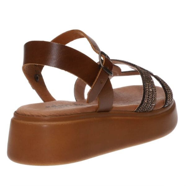 MALENA FLATFORM SANDALS 100-6 BRONZE