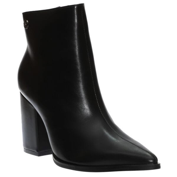 ENVIE POINTY BLOCK-HEEL BOOTIES E23-22040 BLACK