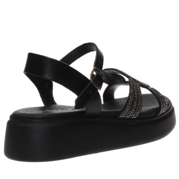 MALENA FLATFORM SANDALS 100-6 BLACK