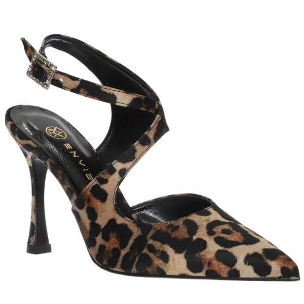 ENVIE SLINGBACK POINTY PUMPS E02-22086 LEOPAR