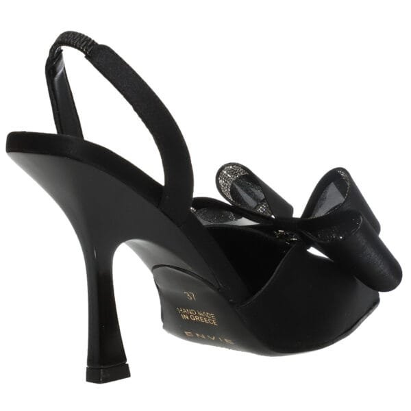 0081 ENVIE BOW-SLINGBACK PUMPS E02-22085 BLACK