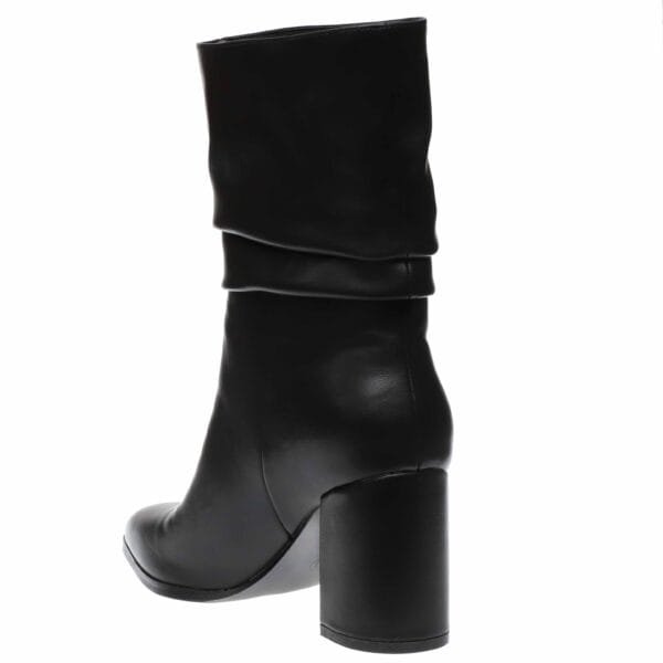 ENVIE BLOCK-HEEL SLOUCHY BOOTIES E45-22425 BLACK