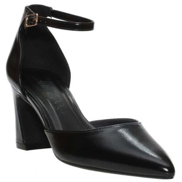 PRIMADONNA BLOCK-HEEL POINTY PUMPS 09512 BLACK