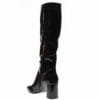 ENVIE POINTY BLOCK-HEEL SHINY BOOTS E45-22423 BLACK