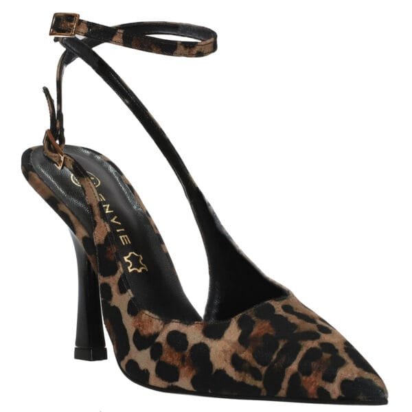 ENVIE SLINGBACK POINTY PUMPS E02-22081 LEOPAR