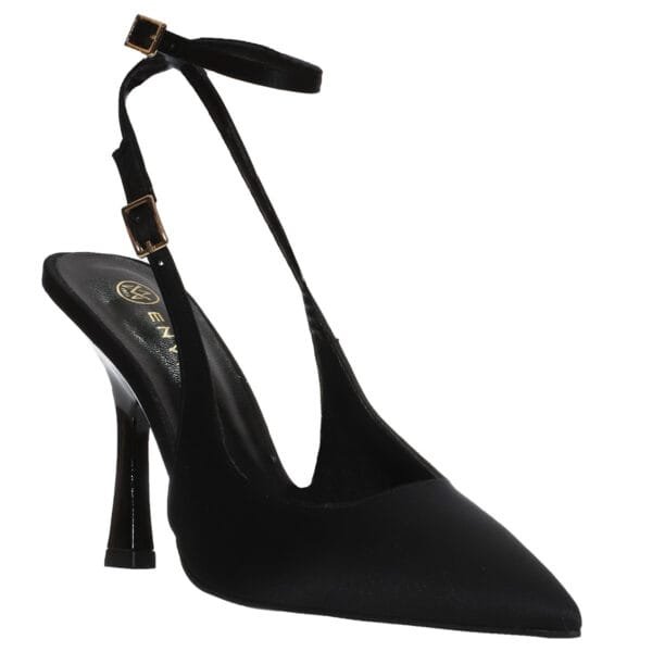 ENVIE SLINGBACK POINTY PUMPS E02-22081 BLACK