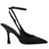 0097 ENVIE SLINGBACK POINTY PUMPS E02-22081 BLACK