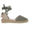 CORINA FLAT ESPADRILLES M5422 LIGHT-GREEN