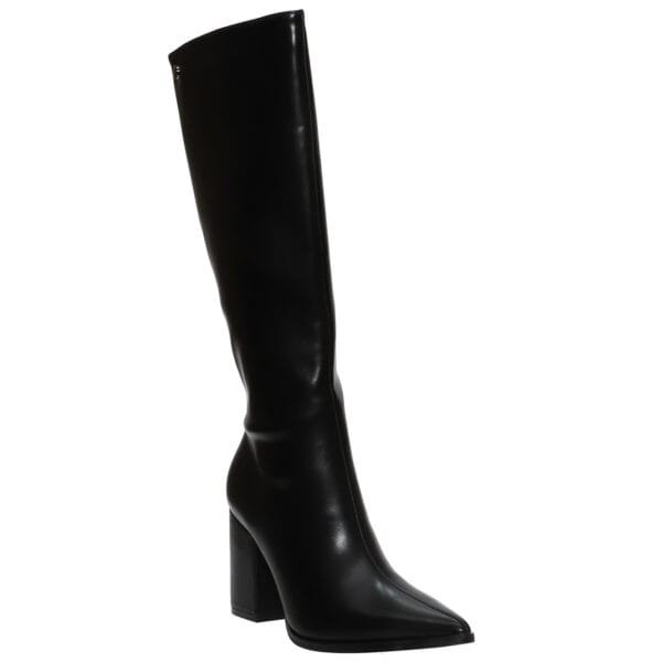 ENVIE POINTY BLOCK-HEEL BOOTS E23-22051 BLACK