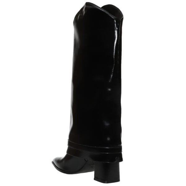 PRIMADONNA FOLD-OVER COW BOOTS 14911 BLACK