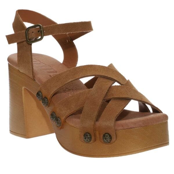 MTNG CLOG HEELS 54495 CAMEL