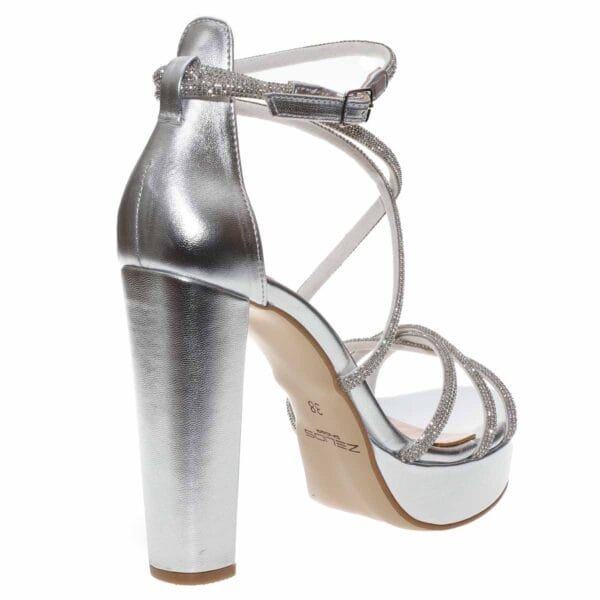 MALENA HIGH BLOCK-HEELS 1237 SILVER