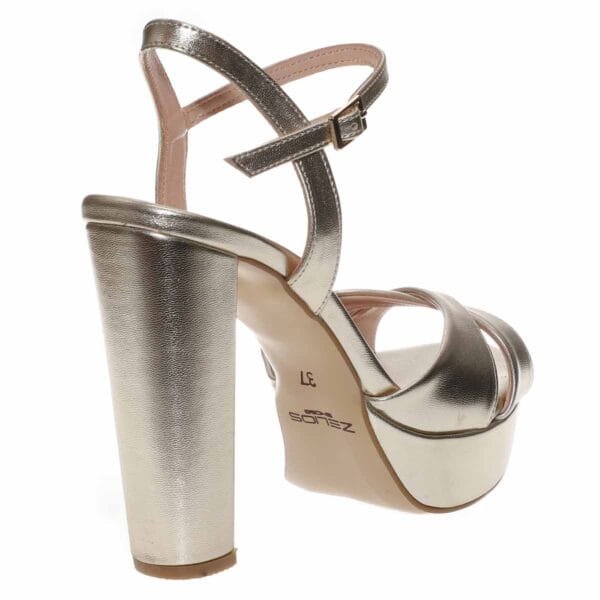 MALENA HIGH BLOCK-HEELS 1694 GOLD