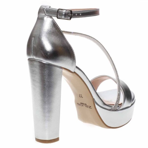 MALENA HIGH BLOCK-HEELS 1235 SILVER