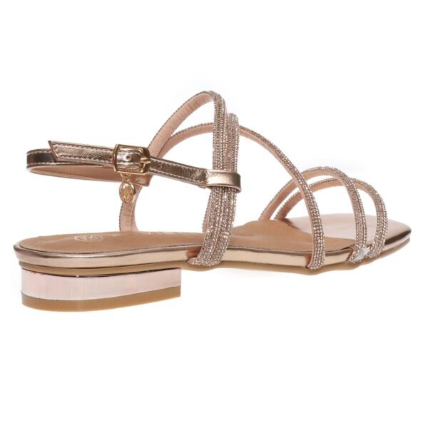 ENVIE LOW-HEEL SANDALS E37-21101 ROSE-GOLD