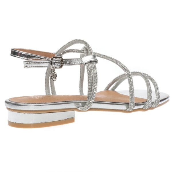 ENVIE LOW-HEEL SANDALS E37-21101 SILVER