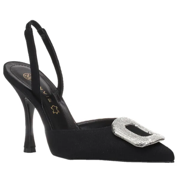 1072410218030200360_photo1 ENVIE SLINGBACK POINTY PUMPS E02-18030 BLACK