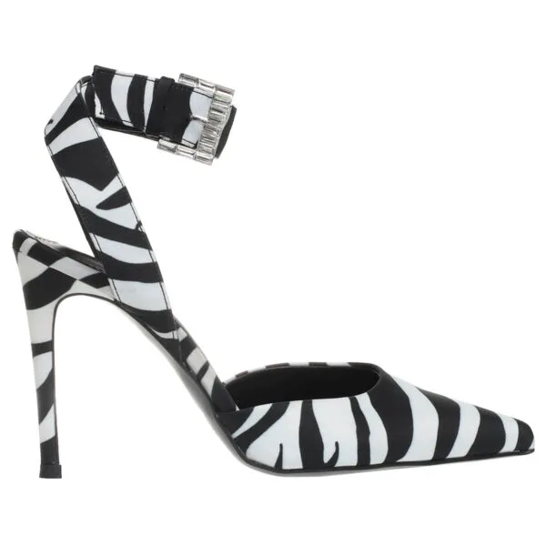 1072410218062200360_photo2 ENVIE ANKLE-STRAP POINTY PUMPS E02-18062 BLACK-WHITE