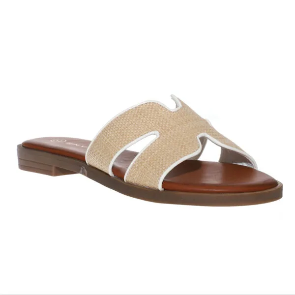 ENVIE FLAT SANDALS E96-21361 BEIGE