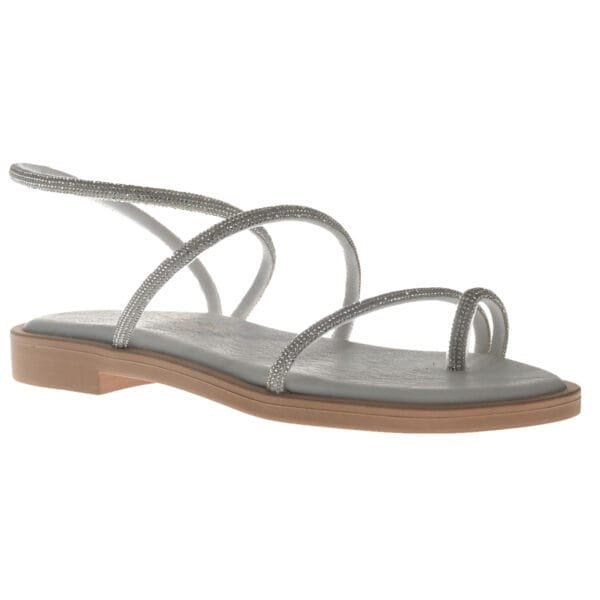 MALENA FLAT SANDALS 200-1 WHITE