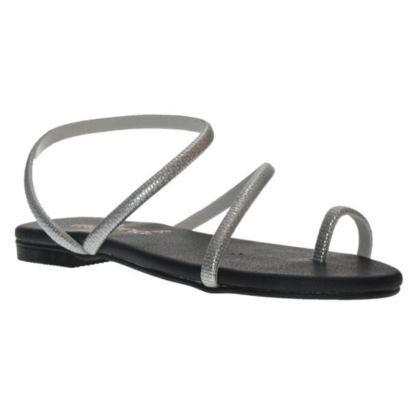 MALENA FLAT SANDALS 151 SILVER