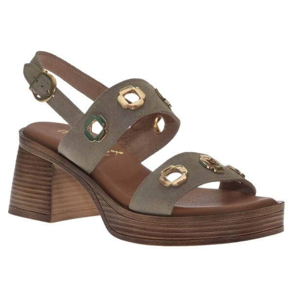 MALENA BLOCK HEELS 252 BEIGE