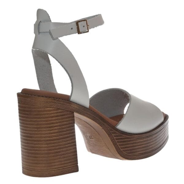 MALENA BLOCK HEELS 654 WHITE