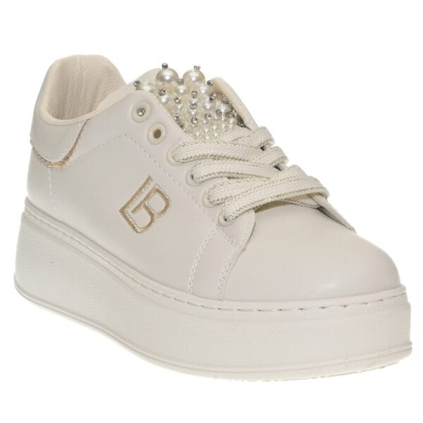 LAURA BIAGIOTTI FLATFORM SNEAKERS 9617 OFF-WHITE