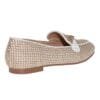 ENVIE FLAT RAFFIA MOCCASINS  E84-2146 WHITE