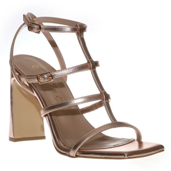 ENVIE ANKLE STRAP HEELS E02-21794 ROSE-GOLD