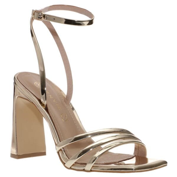 ENVIE SHINY BLOCK-HEELS E02-21792 GOLD
