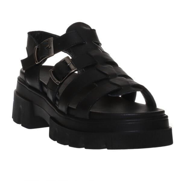 MALENA CHUNKY GLADIATOR SANDALS 003 BLACK