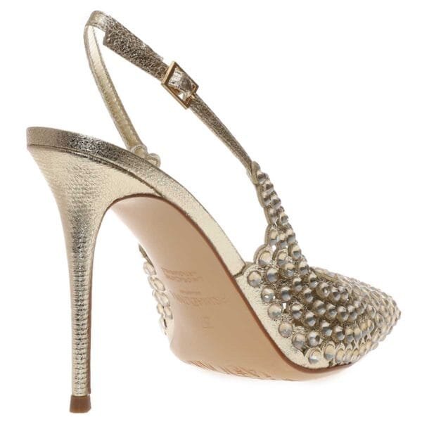 PRIMADONNA EMBELLISHED POINTY PUMPS 30643 GOLD