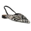 CORINA SLINGBACK BALLERINAS M5262 BLACK-WHITE