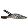CORINA SLINGBACK BALLERINAS M5262 BLACK-WHITE