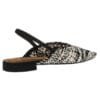 CORINA SLINGBACK BALLERINAS M5262 BLACK-WHITE
