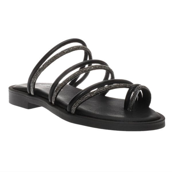 MALENA FLAT SANDALS 200-10 BLACK