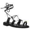 ENVIE LACE-UP SANDALS E96-23340 BLACK