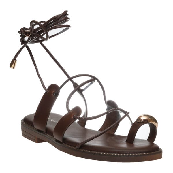 ENVIE LACE-UP SANDALS E96-23340 BROWN