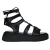 ENVIE LACE-UP FLATFORMS  E96-23254 BLACK