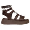 ENVIE LACE-UP FLATFORMS  E96-23254 BROWN