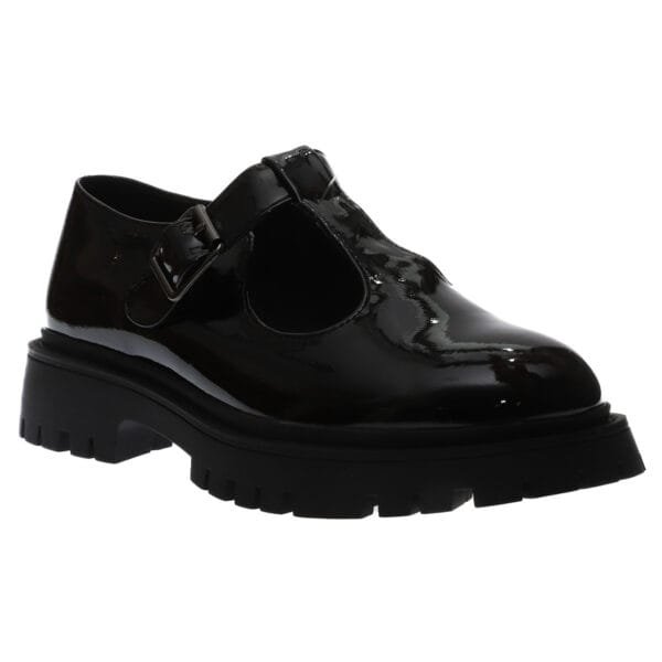 B-SOFT MARY JANES CHUNKY BALLERINAS 6935 BLACK